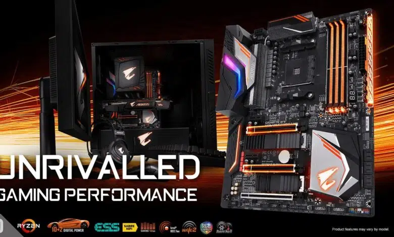 gigabyte aorusplaca base amd ryzen 2000