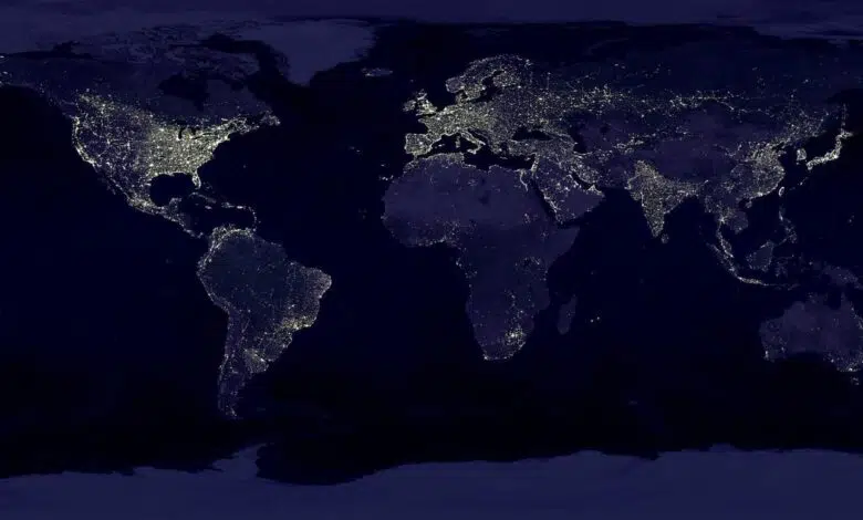 earth lights world 41949