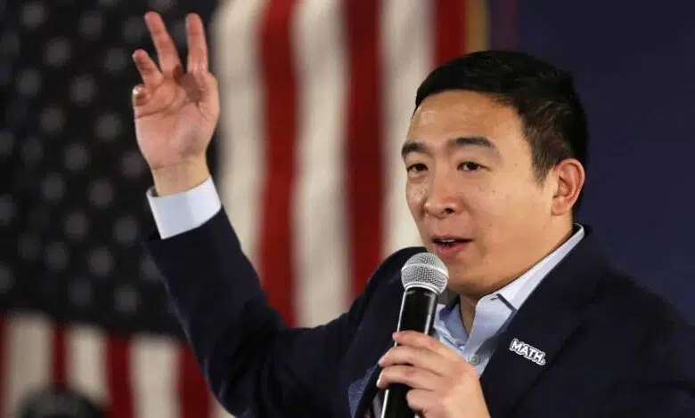 Andrew Yang candidato pro cripto