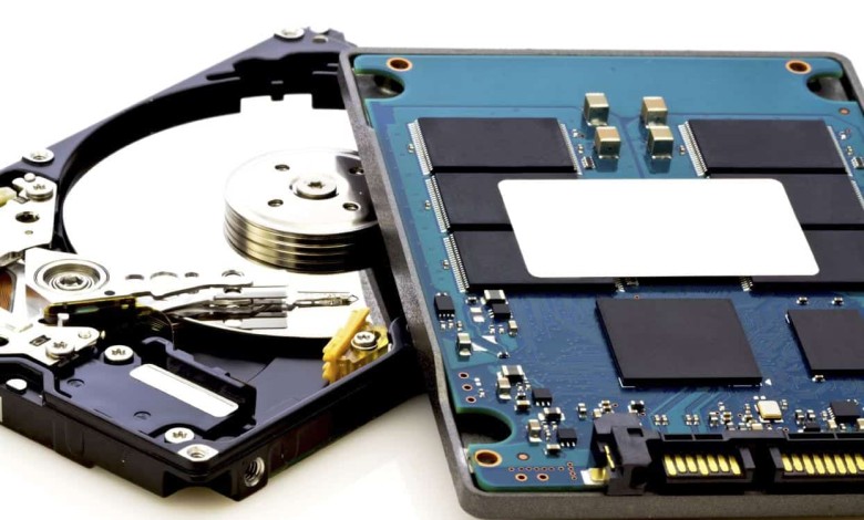 disco duro abierto vs SSD