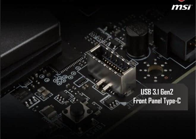 msi usb 31 gen2 type c