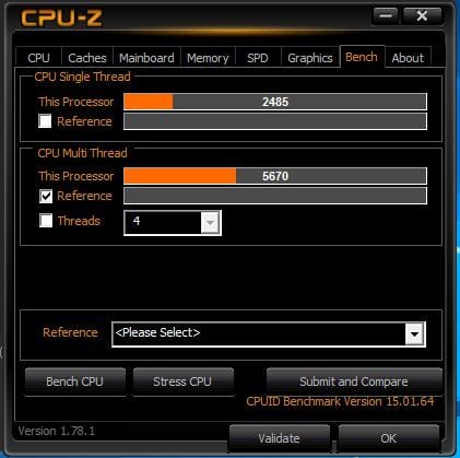 puntuacion cpuz a 5GHZ