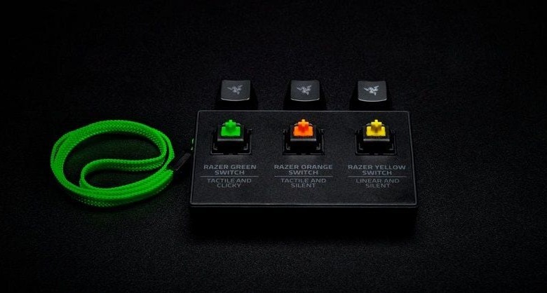razer yellow mechanical keyboard