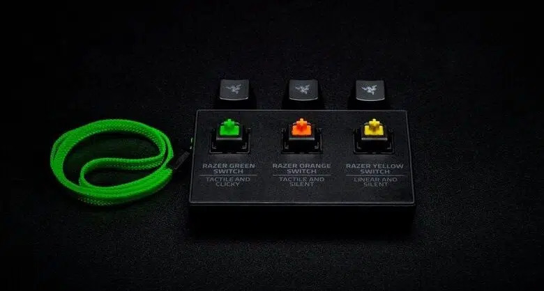 razer yellow mechanical keyboard