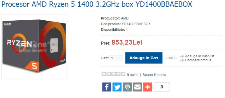 amd ryzen 5 1400 pvp