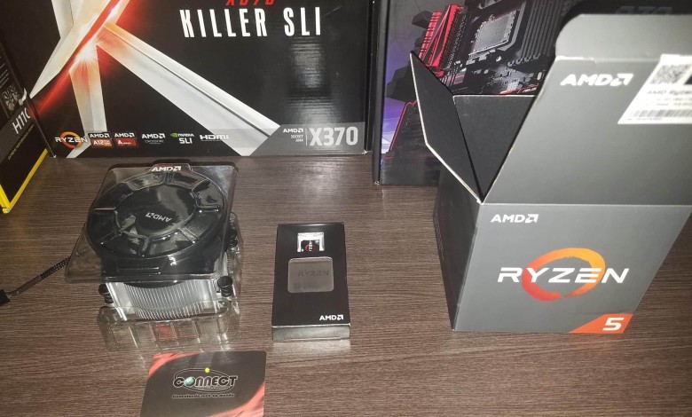 amd ryzen 5 1600 bench unboxing