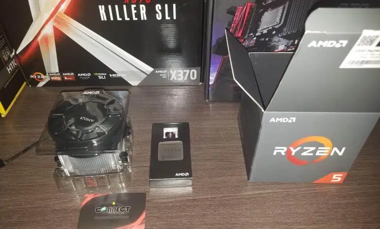 amd ryzen 5 1600 bench unboxing