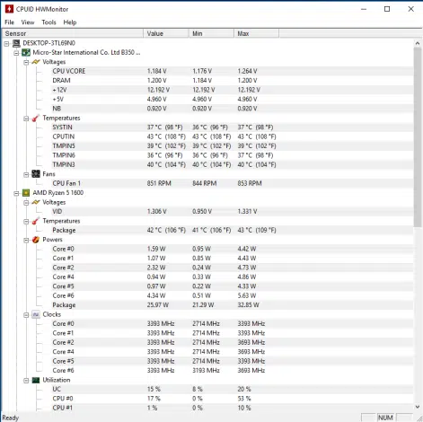 amd ryzen 5 1600 imgur cpuid