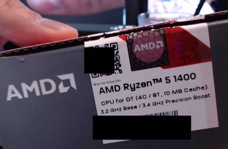 amd ryzen 5 1400