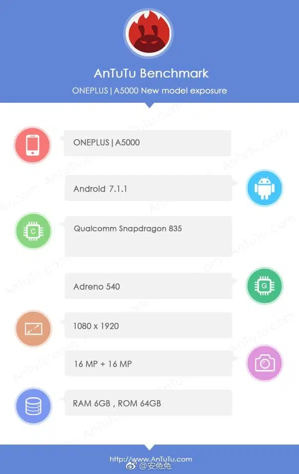 OnePlus 5 specs