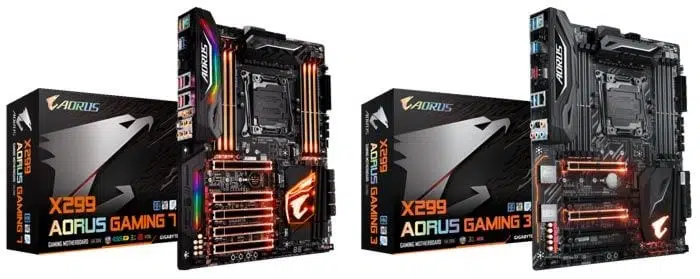 motherboard x299 gigabyte aorus gaming
