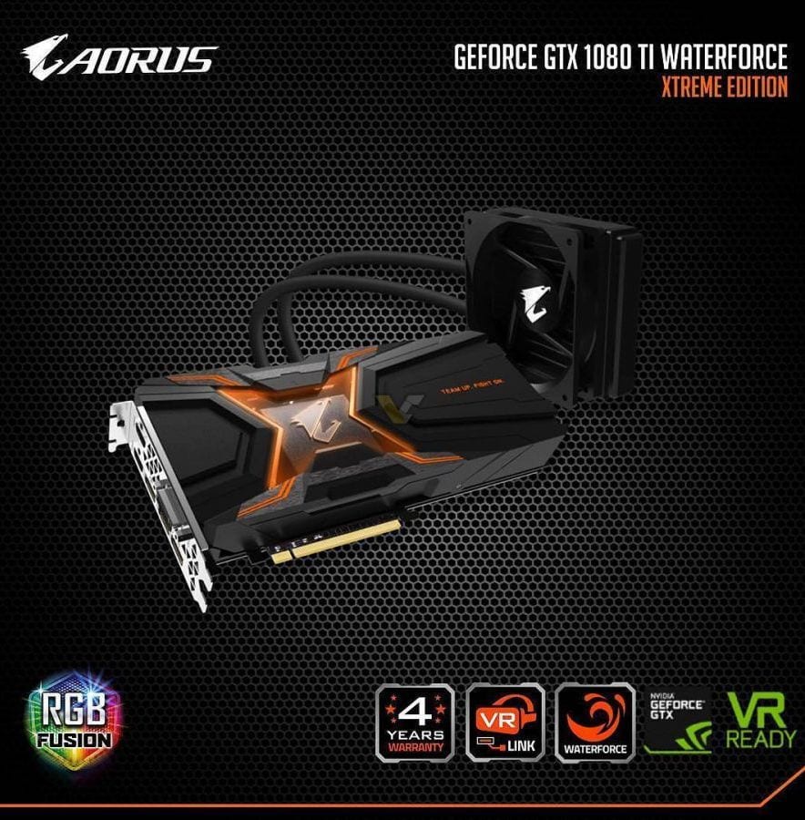 Gigabyte Aorus GTX 1080 Ti WaterForce Xtreme Edition rl aio