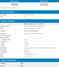 Intel Core i7 7820X Geekbench 3 Stock