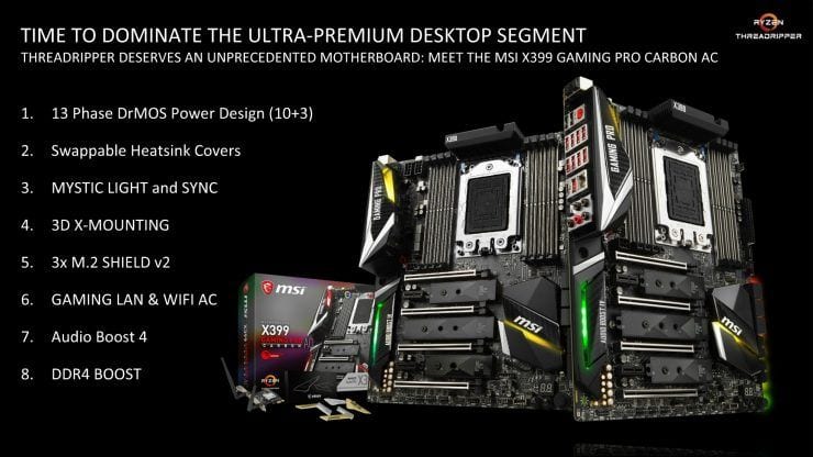MSI X399 GAMING PRO CARBON AC