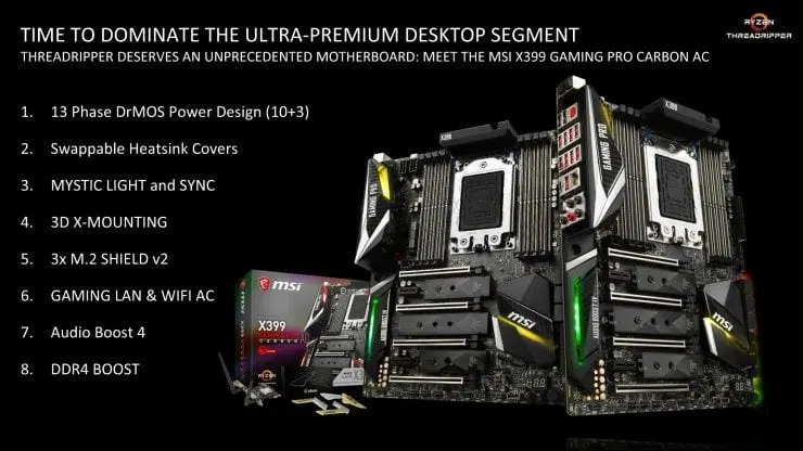 MSI X399 GAMING PRO CARBON AC