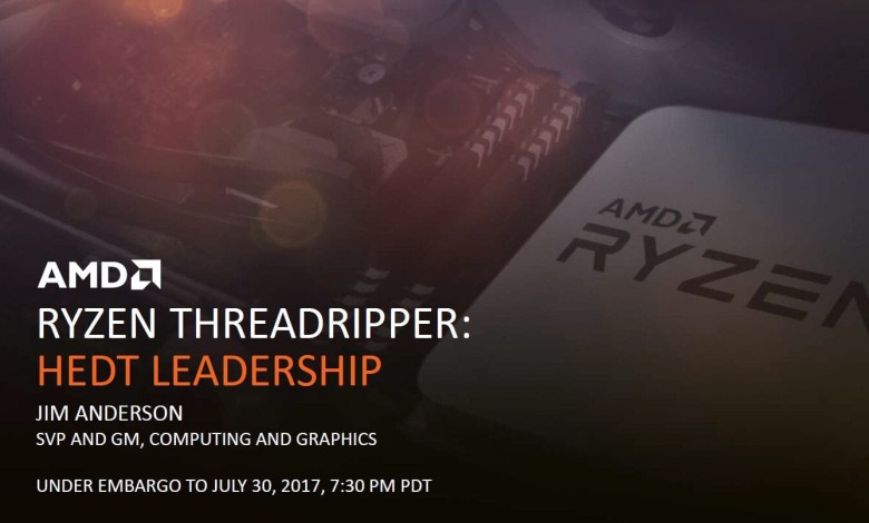 amd ryzen threadripper presentacion