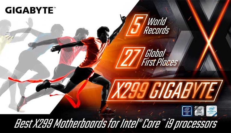 gigabyte x299 placa base record