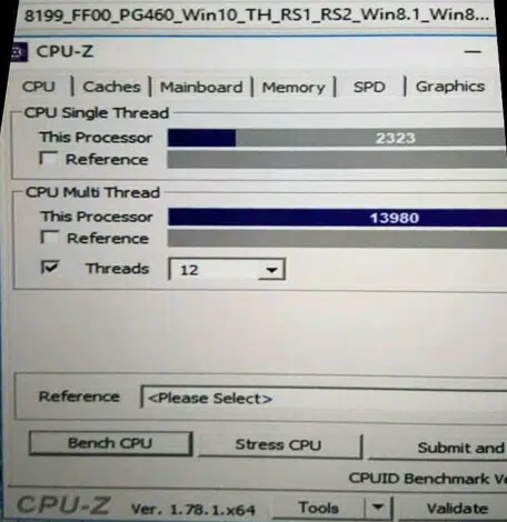 Core i7 8700 CPUZ