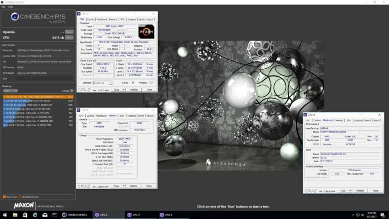 amd ryzen threadripper 1950x cinebench r15