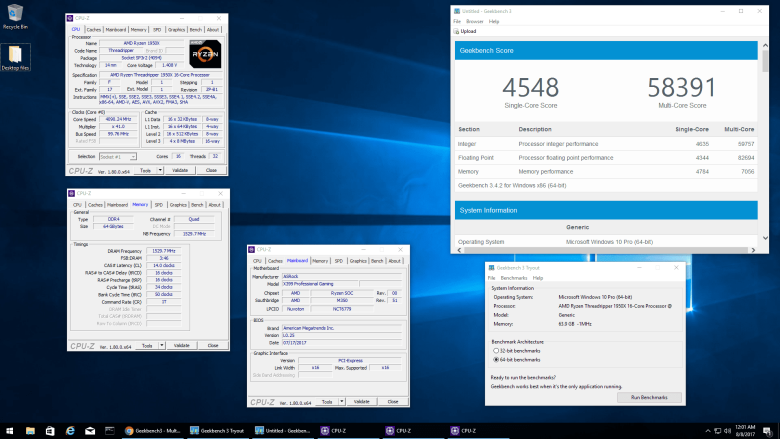 amd ryzen threadripper 1950x geekbench 3