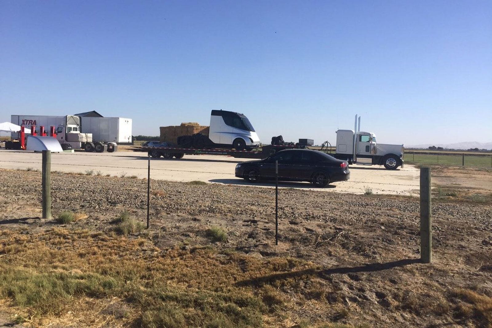 tesla semi truck leak