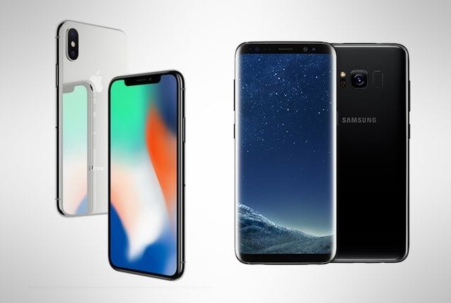 iphone x samsung smartphone