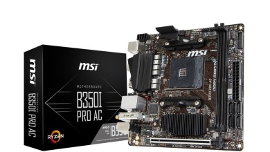 MSI B350I Pro AC amd ryzen