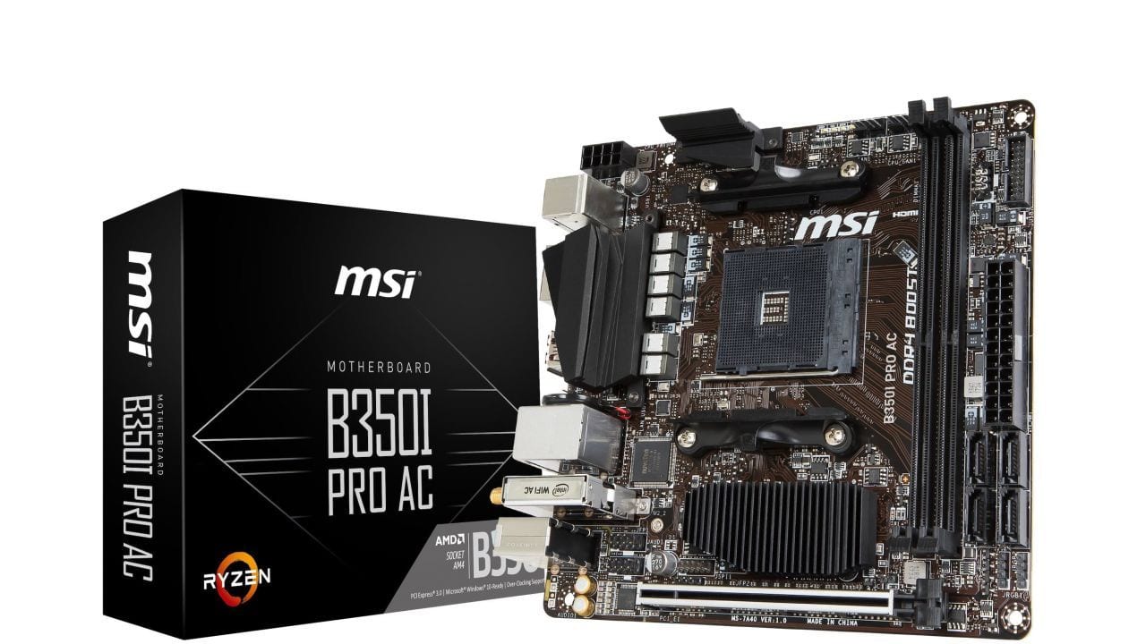MSI B350I Pro AC amd ryzen