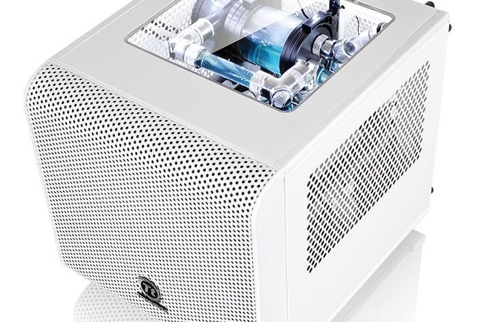 thermaltake core v1 snow edition con ventana blanca caja torre 001