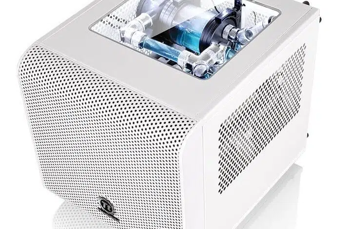 thermaltake core v1 snow edition con ventana blanca caja torre 001