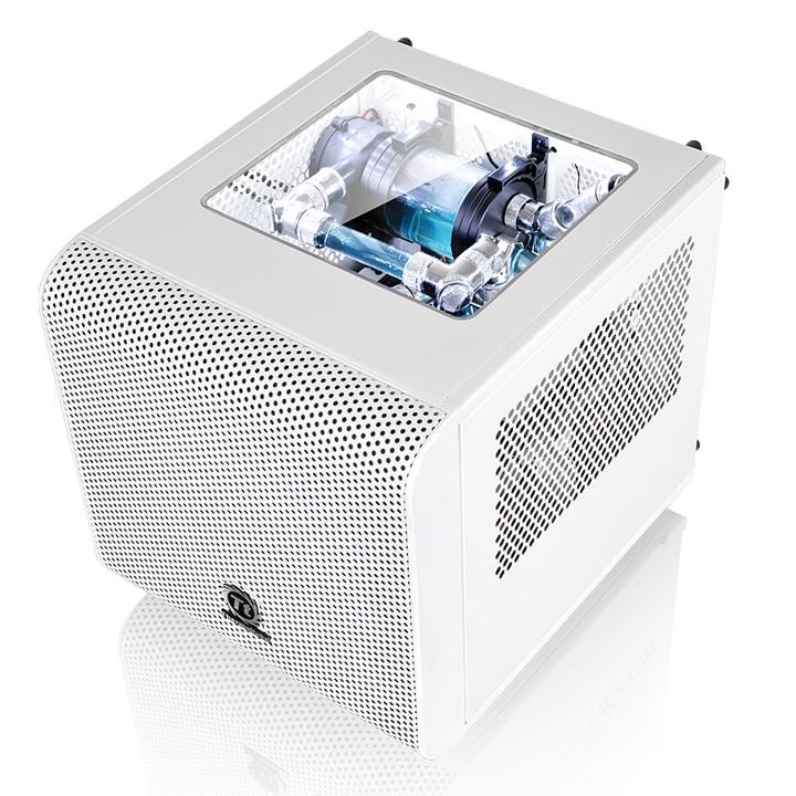 thermaltake core v1 snow edition con ventana blanca caja torre 001