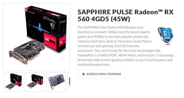 Sapphire RX 560 Pulse