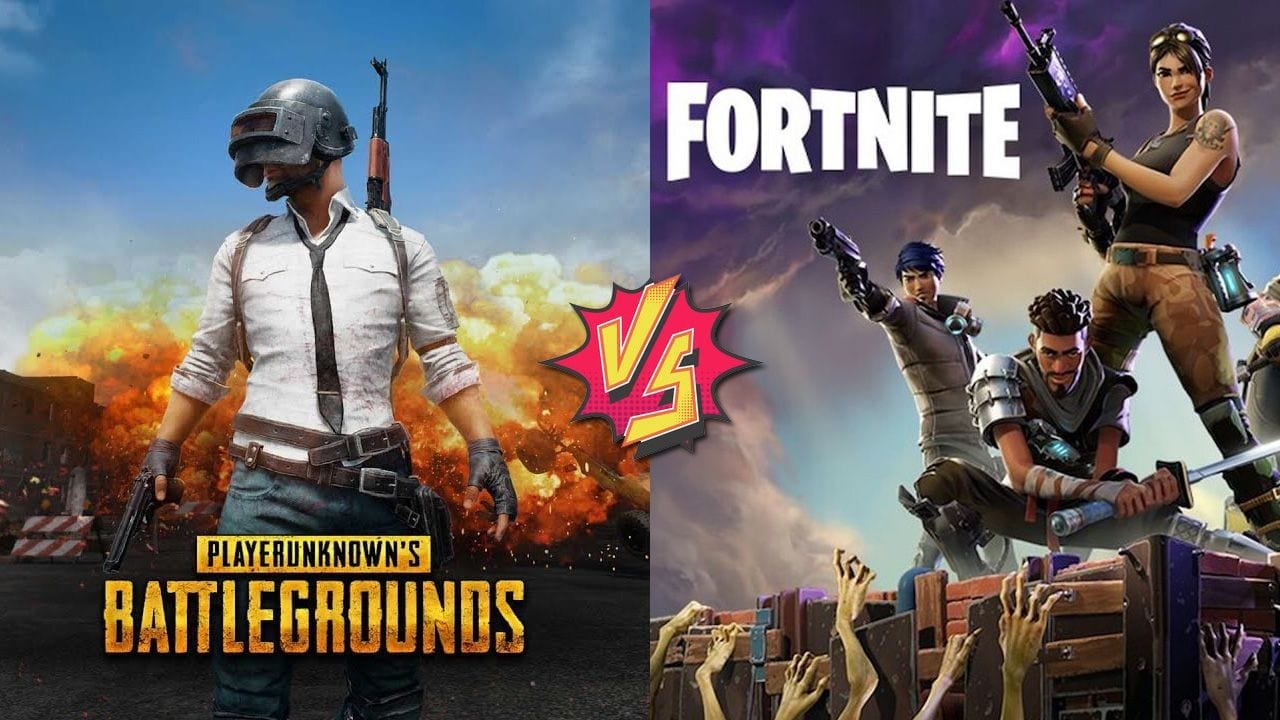 PUBG VS FORTNITE playerunknowns battlegrounds