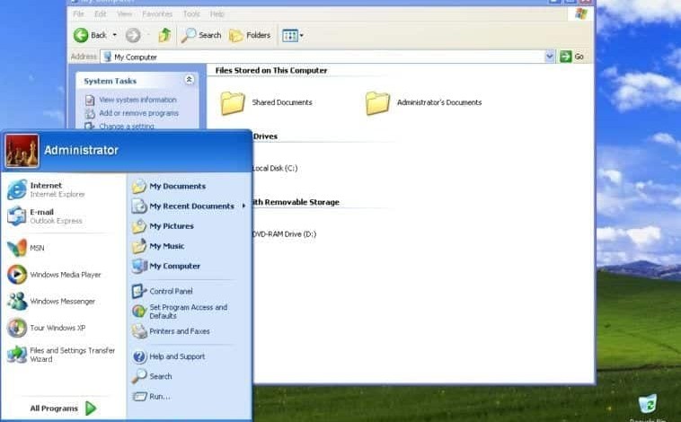 windows xp windows 10