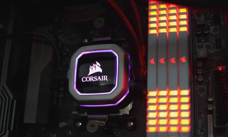 RL Corsair H100i PRO 13