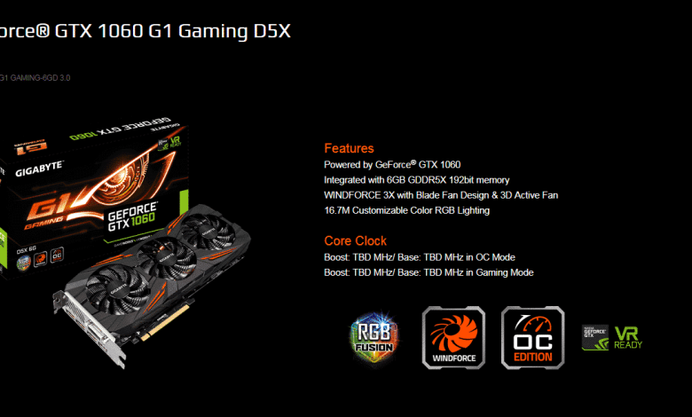 gigabyte gtx 1060 g1 gaming 6g d5x web