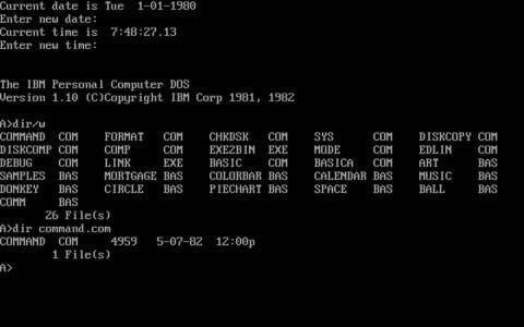 ms dos microsoft