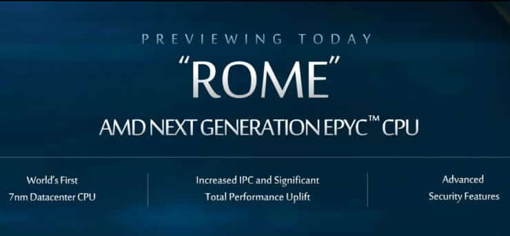 amd rome zen 2 7nm