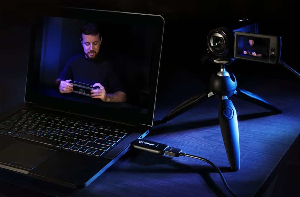 Imagen promocional de la webcam Elgato Cam Link 4K