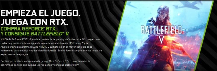 nvidia geforce rtx battlefield v