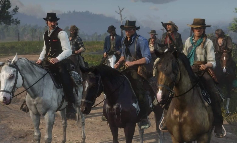 red dead redemption 2 caballos detalle