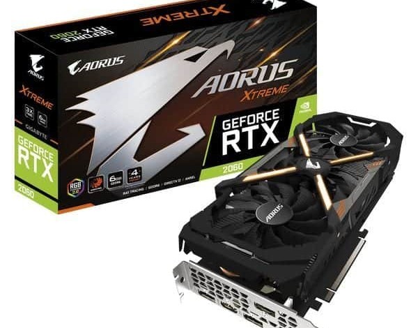 gigabyte aorus rtx 2060 xtreme nvidia