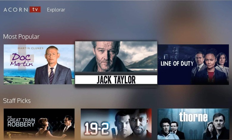 tvOS Acorn TV screenshot