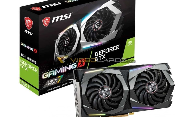 msi gtx 1660 ti gaming x
