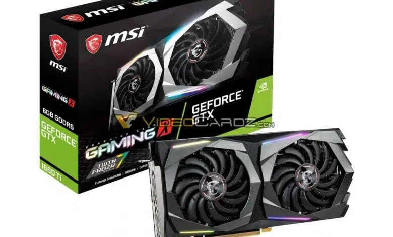 msi gtx 1660 ti gaming x