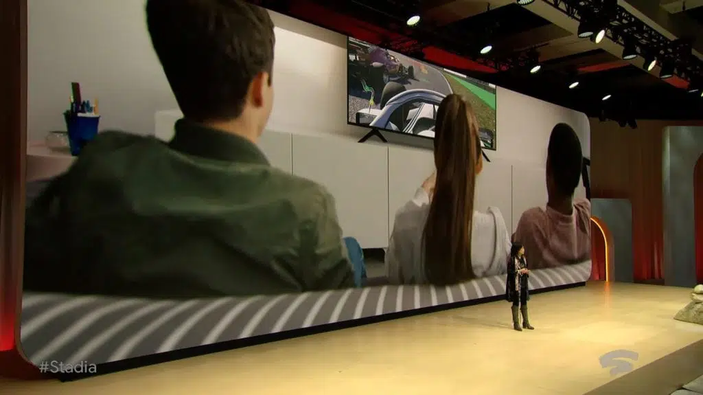 google stadia gaming sofa