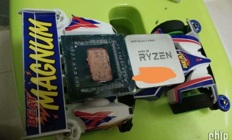 AMD Ryzen 3 3200G Ryzen 5 3400G die ihs 1