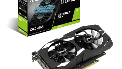 asus DUAL GTX1650 O4G boxvga scaled