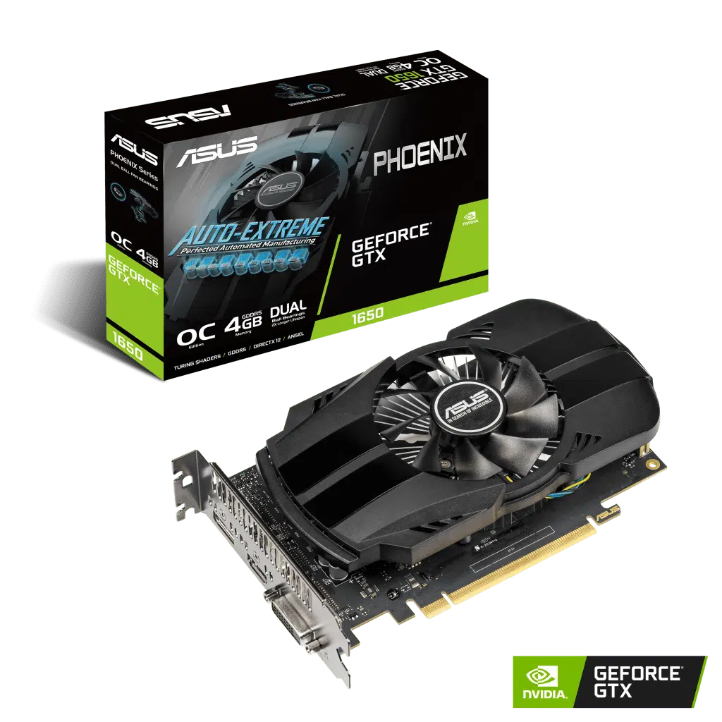 asus PH GTX1650 O4G boxvga