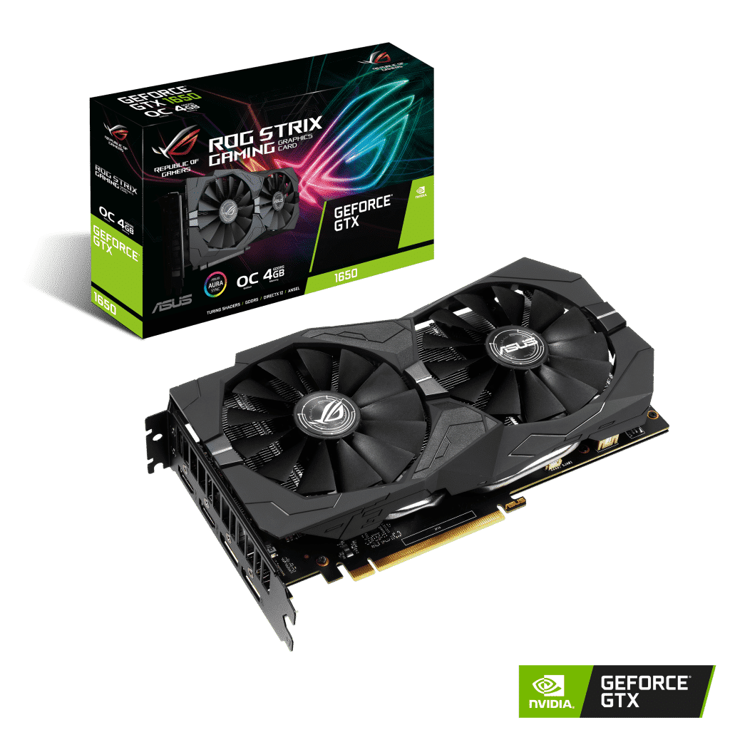 asus ROG STRIX GTX1650 O4G GAMING boxvga